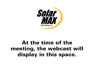 Solarmax Ink SolarMax Technology, Inc. 2025 Annual Meeting